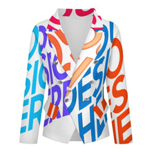 Cargar imagen en el visor de la galería, Chaqueta de chándal informal para mujer Z33W personalizado con patrón foto texto (impresión de imágenes múltiples)