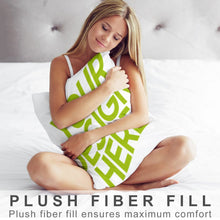 Cargar imagen en el visor de la galería, Fundas de almohada de gran tamaño de 30 x 50 cm a 50 x 137 cm personalizado con patrón foto texto (diferentes patrones en ambos lados)