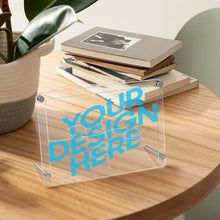 Cargar imagen en el visor de la galería, Marco de fotos de rompecabezas de acrílico personalizado con patrón foto texto