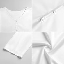 Cargar imagen en el visor de la galería, Camiseta Henley Personalizable de Manga Larga | Tacto Seda