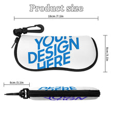 Cargar imagen en el visor de la galería, Estuche horizontal para gafas personalizado con patrón foto texto