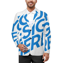 Cargar imagen en el visor de la galería, Traje boutique para hombre de 2 botones LTM100852 personalizado con patrón foto texto (impresión de imagen única)