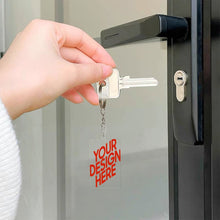 Cargar imagen en el visor de la galería, Llavero acrílico transparente Impresión a doble cara de 3 mm de espesor personalizado con patrón foto texto