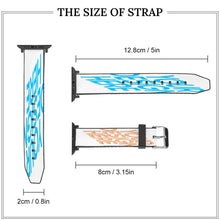 Cargar imagen en el visor de la galería, Correa de Cuero de alta calidad compatible con Apple Watch Band SS1402007 Personalizado Personalizada con Foto, Texto o Logo