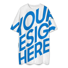 Cargar imagen en el visor de la galería, Vestido de pijama tipo camiseta para mujer talla grande personalizado con patrón foto texto (impresión de imagen única)