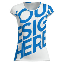 Cargar imagen en el visor de la galería, Camiseta Deportiva de Secado Rápido para Mujer MWL547 personalizado con patrón foto texto
