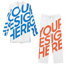 Cargar imagen en el visor de la galería, Conjunto de cuello alto saudí B24TZ personalizado con patrón foto texto (impresión de imagen única)