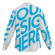 Cargar imagen en el visor de la galería, Camisa de manga larga para hombre MWXU105 personalizado con patrón foto texto (impresión de imagen única)