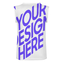 Cargar imagen en el visor de la galería, Camiseta TK de chaleco de baloncesto con cuello en V para hombre personalizado con patrón foto texto (impresión de imagen única)