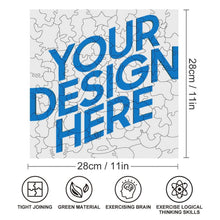 Cargar imagen en el visor de la galería, Puzzles / Rompecabezas cuadrado irregular personalizado con Impresión Completa de Una Imagen con Foto Logo Patrón Texto