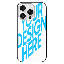 Cargar imagen en el visor de la galería, Funda de vidrio para iPhone 16 de Apple personalizado con patrón foto texto