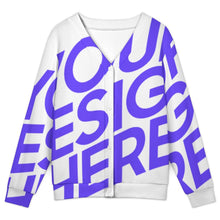 Cargar imagen en el visor de la galería, Cárdigan de mujer LM228 personalizado con patrón foto texto (impresión de imagen única)