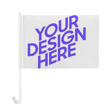 Cargar imagen en el visor de la galería, Bandera para coche personalizado con patrón foto texto