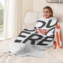 Cargar imagen en el visor de la galería, Bata de dormir unisex de manga larga de felpa acogedor LYQ129 personalizado con patrón foto texto (impresión de imágenes múltiples)