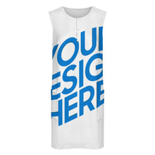 Cargar imagen en el visor de la galería, Vestido de Mujer con Bolsillos LM456 personalizado con patrón foto texto (impresión de imagen única)