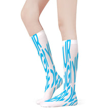 Cargar imagen en el visor de la galería, Calcetines de moda unisex con 2 largos disponibles (46 cm, 60 cm) personalizado con patrón foto texto
