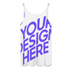 Cargar imagen en el visor de la galería, Vestido sin mangas ajustado con tirantes finos a la moda para mujer F19Q personalizado con patrón foto texto