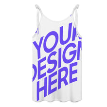 Cargar imagen en el visor de la galería, Vestido sin mangas ajustado con tirantes finos a la moda para mujer F19Q personalizado con patrón foto texto