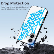 Cargar imagen en el visor de la galería, Funda de vidrio para iPhone 16 de Apple personalizado con patrón foto texto