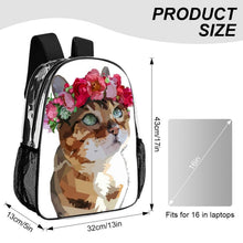 Cargar imagen en el visor de la galería, Mochila Transparente Personalizada de 17 Pulgadas para Estadios y Escuela