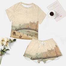 Cargar imagen en el visor de la galería, Conjunto Pijama Corto Mujer | Ropa de Casa Imitación Algodón Personalizable