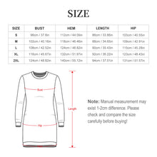 Cargar imagen en el visor de la galería, Vestido Suéter de Manga Larga para Mujer LM565 personalizado con patrón foto texto (impresión de imagen única)