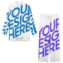 Cargar imagen en el visor de la galería, Conjunto de ropa de estar por casa estilo indio para hombre A42TZ personalizado con patrón foto texto (impresión de imagen única)