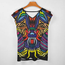 Cargar imagen en el visor de la galería, Camiseta Mujer Cuello V con Volantes | Elegante y Personalizable BUT