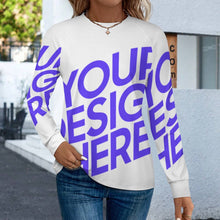 Cargar imagen en el visor de la galería, Camiseta de manga larga de secado rápido para mujer MWL697 personalizado con patrón foto texto