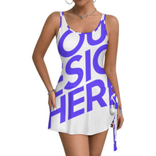 Cargar imagen en el visor de la galería, Falda de tirantes para mujer LM466 personalizado con patrón foto texto