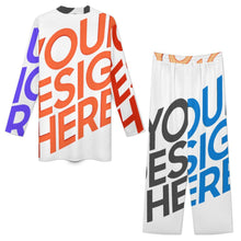 Cargar imagen en el visor de la galería, Conjunto de estar por casa saudí con cuello alto B24TZ personalizado con patrón foto texto (impresión de imágenes múltiples)