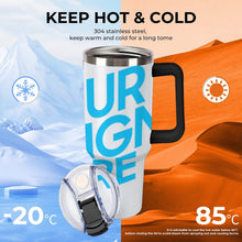 Cargar imagen en el visor de la galería, Taza de acero inoxidable 304 de gran capacidad para coche personalizado con patrón foto texto