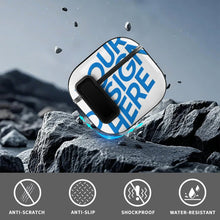 Cargar imagen en el visor de la galería, Estuche para Apple AirPods 4 (Bolsa con Borde Negro) personalizado con patrón foto texto