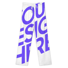 Cargar imagen en el visor de la galería, Pantalones de pijama sueltos para el hogar para mujer LM072 tallas S a 5XL personalizado con patrón foto texto (impresión de imagen única)