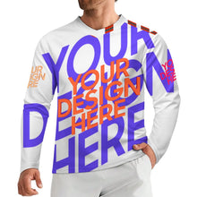 Cargar imagen en el visor de la galería, Camiseta de rugby de manga larga para hombre WL personalizado con patrón foto texto