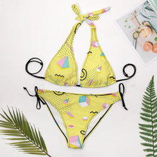 Cargar imagen en el visor de la galería, Bikini Triangular Tirantes Anchos | Bañador Cuello Halter Cómodo