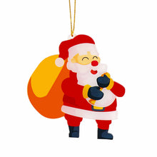 Cargar imagen en el visor de la galería, Colgante de árbol de Navidad de acrílico (mismo patrón) personalizado con patrón foto texto