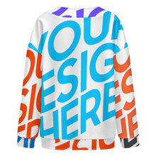 Cargar imagen en el visor de la galería, Cárdigan de manga larga con hombros caídos anchos para mujer LM561 personalizado con patrón foto texto (impresión de imágenes múltiples)