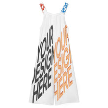 Cargar imagen en el visor de la galería, Mono de tirantes para mujer WLR personalizado con patrón foto texto (impresión de imágenes múltiples)