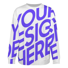 Cargar imagen en el visor de la galería, Suéter unisex de cuello redondo ANR personalizado con patrón foto texto (impresión de imagen única)