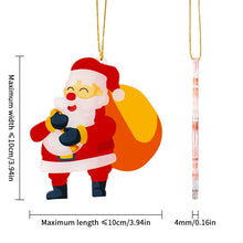 Cargar imagen en el visor de la galería, Colgante de árbol de Navidad de acrílico (mismo patrón) personalizado con patrón foto texto