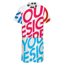 Cargar imagen en el visor de la galería, Mono de manga corta LM427 para hombre personalizado con patrón foto texto (impresión de imágenes múltiples)