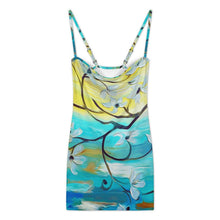 Cargar imagen en el visor de la galería, Vestido Bandeau Tirantes Finos Mujer | Seda de Leche Cepillada Personalizable