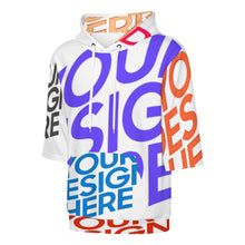 Cargar imagen en el visor de la galería, Sudadera con capucha para hombre y mujer LM033 de media manga con diseño multiimagen en tejido sanitario (también llamado capa de aire) personalizado con patrón foto texto