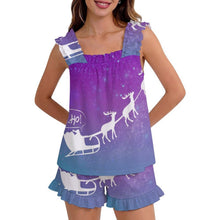 Cargar imagen en el visor de la galería, Pijama de Tirantes con Volante y Short Personalizable — Tallas S a 5XL