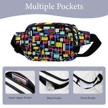 Cargar imagen en el visor de la galería, Riñonera Cuadrada Personalizable con Diseño | Bolso de Cintura