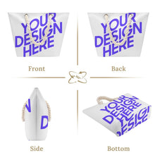 Cargar imagen en el visor de la galería, Bolsa de Cuerda de Cáñamo de Gran Capacidad XB0601066 personalizado con patrón foto texto (impresión de imagen única)