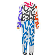 Cargar imagen en el visor de la galería, Mono con capucha de felpa elegante para niños y niñas LTWY87 con nombre personalizado con patrón foto texto (impresión de imágenes múltiples)