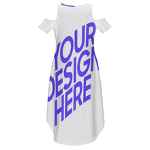Cargar imagen en el visor de la galería, Vestido con hombros descubiertos GJQ vestido sexy sin tirantes para mujer personalizado con patrón foto texto
