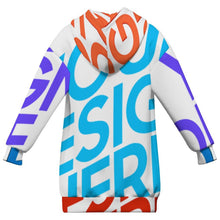 Cargar imagen en el visor de la galería, Sudadera con capucha de gran tamaño para niños MWZXU037 personalizado con patrón foto texto (impresión de imágenes múltiples)